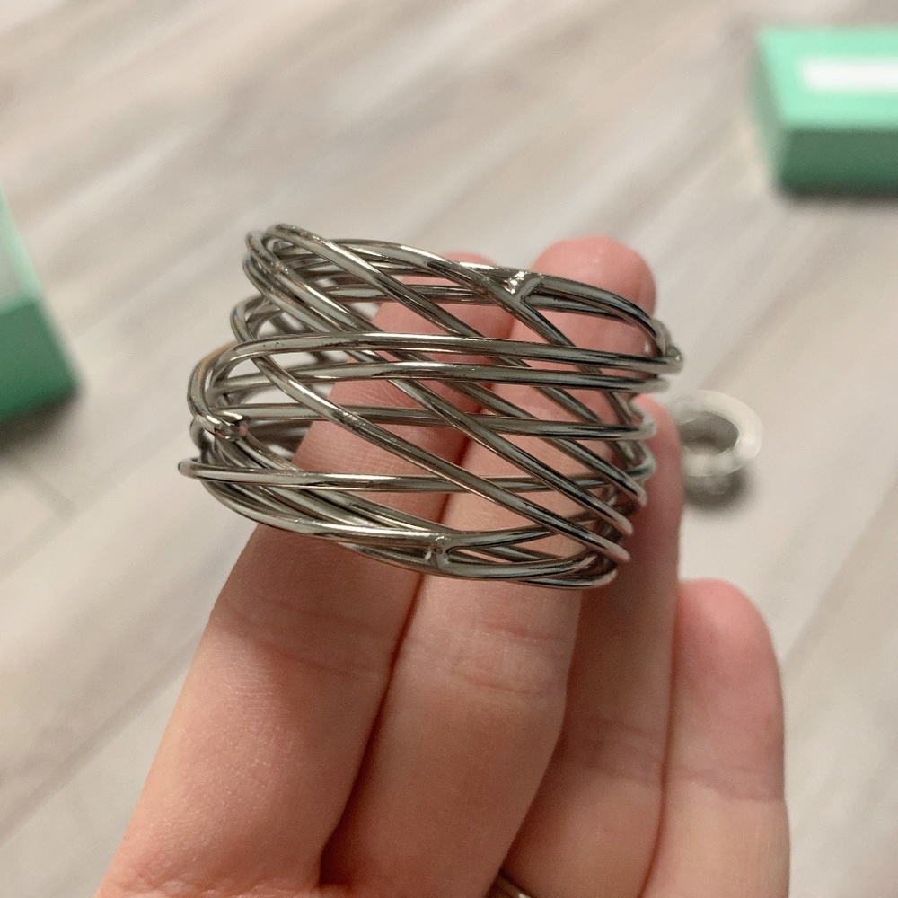 Woven Silver Napkin Rings